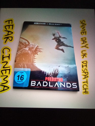Predator badlands blu ray - predator:, 4k/blu-ray