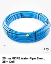 25mm mdpe water pipe - 25mm,