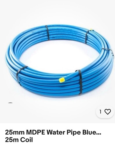 25mm mdpe water - water, pipe