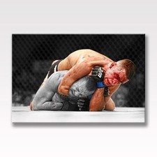 NATE DIAZ v Conor McGregor UFC 196 CANVAS Poster Wall Art 30x20" CANVAS