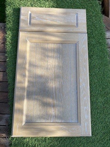 Kitchen door solid oak - door, limed