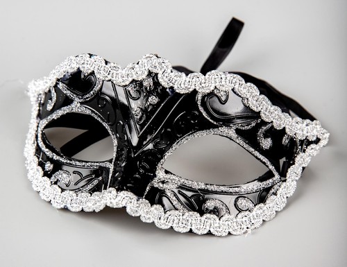 Cerise silver black venetian - silver,