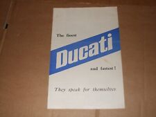 DUCATI SINGLES ORIGINAL SALES BROCHURE  - 1965 - 250CC MACH 1 + DAYTONA