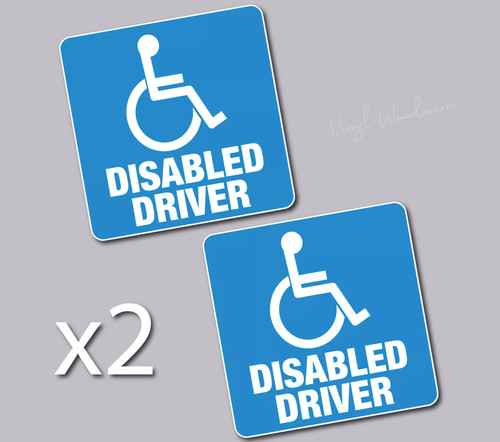 Disabled driver blue badge - 2,