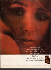 Vintage advertising print ad Fashion Old Spice Burley aftershave Start a Fire 68