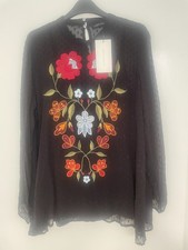 WOMENS ZARA LARGE BLACK LONG