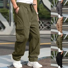 Mens Combat Cargo Pants Wide