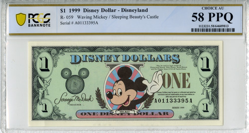1999 disney dollar - disney,