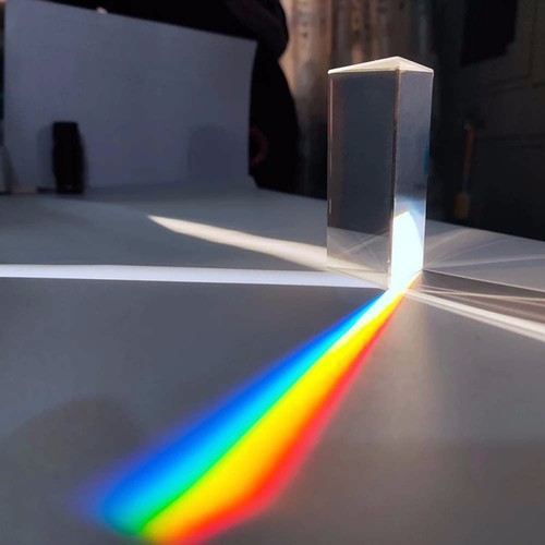 Triangular color prism physics - triangular,