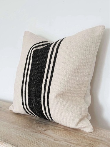 Black cream stripe - black,