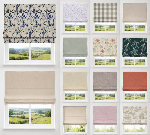 Patterned roman blinds - patterned,