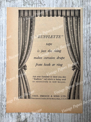 Rufflette tape curtains drape - tape,