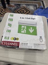 5 In 1 Exit Sign Channel Smarter Safety Recessed Ceiling Mounted Suspended Flag