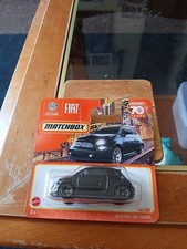 Matchbox 2019 Fiat 500 Turbo Black Toy Car 16/100