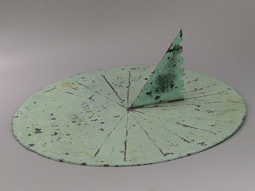 Antique sundial clock - clock, and