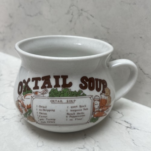 Oxtail soup vintage 1970s - soup-,