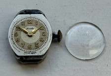 Nivada 15 Jewels Mechanical Manual Watch Movement + Dial + Hands + Stem + Crown