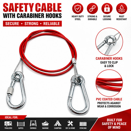 Breakaway brake safety cable - safety,