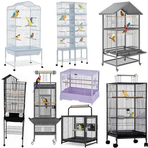 Large bird cages metal parrot - bird,
