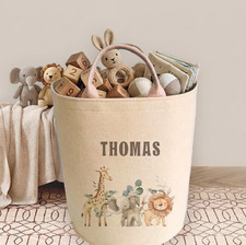 Personalised Safari Toy Basket