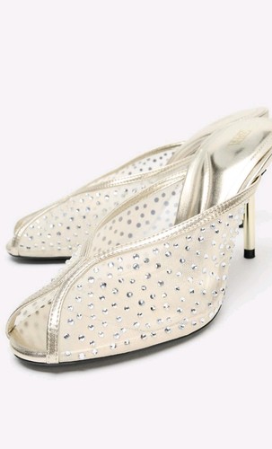 Zara shiny mesh mule - zara,