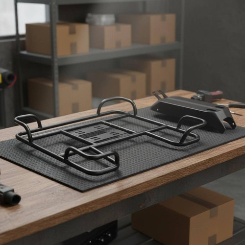 Electric moped cargo rack - moped,