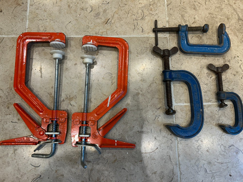 Solo and record clamps 6 - solo, g-clamps