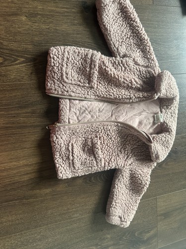 Rose pink borg zipped down - borg,