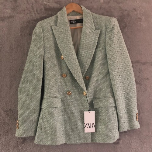 Zara classic blazer mint - zara,