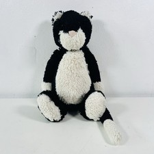 Jellycat Medium Bashful Tuxedo Cat Black White Kitten Jelly 1526 Soft Toy Plush