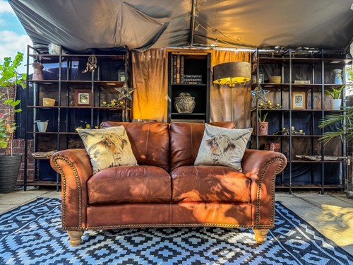 Vintage style genuine leather - style,