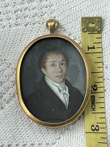 Antique miniature watercolour - miniature,