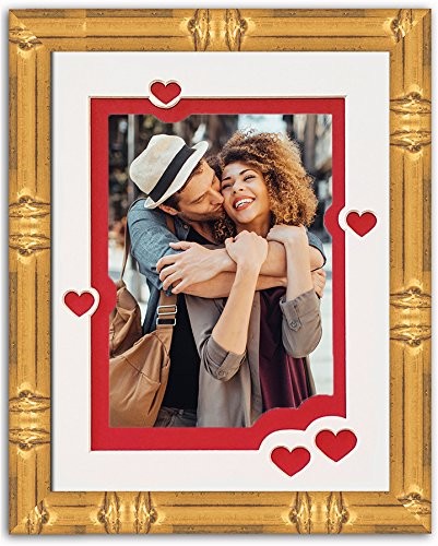 Gold wood frame - gold, with