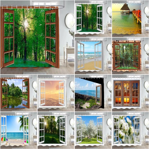 Large window forest sea - large,