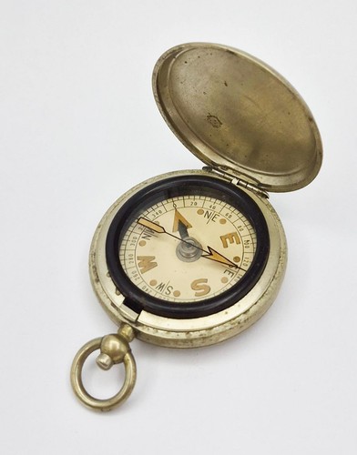 Antique metal cased pocket - antique,