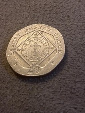 Isle of Man 20p Castle Rushen Clock circulated 2016