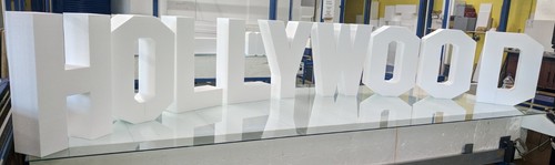 Hollywood theme letters 3d - letters,