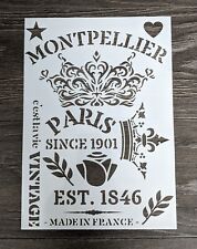 A4 Multi Design Shabby Chic French Furniture Wall Reusable Art Painters Stencil