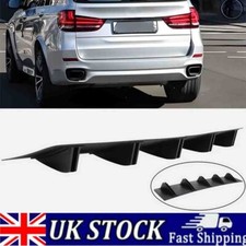 Black Rear Bumper Diffuser Lip Splitter Spoiler 10 Fins For BMW X5 E70 X6 X7 MO