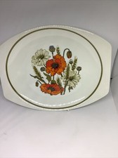 J&G Meakin Poppy Large Platter