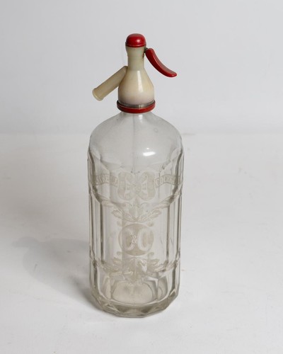 Vintage glass seltzer - vintage, c&c