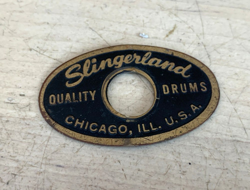 Slingerland black gold oval - slingerland,