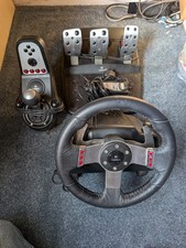 Logitech g27 steering wheel & pedals for PC, PS2, PS3 Racing Driving Games 