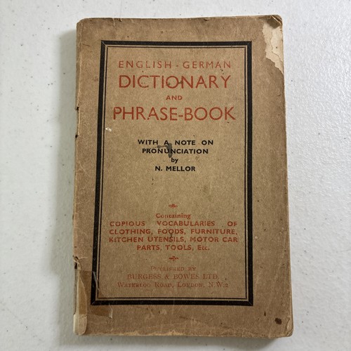 Vintage 1930s english german - 1930s,