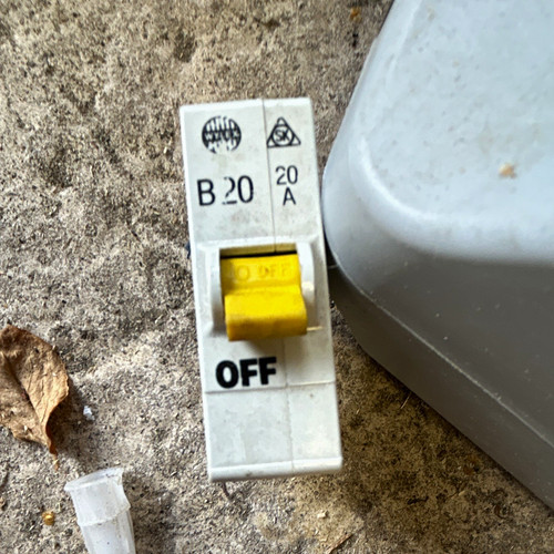 Wylex b20 20a - 20a, 1-pole