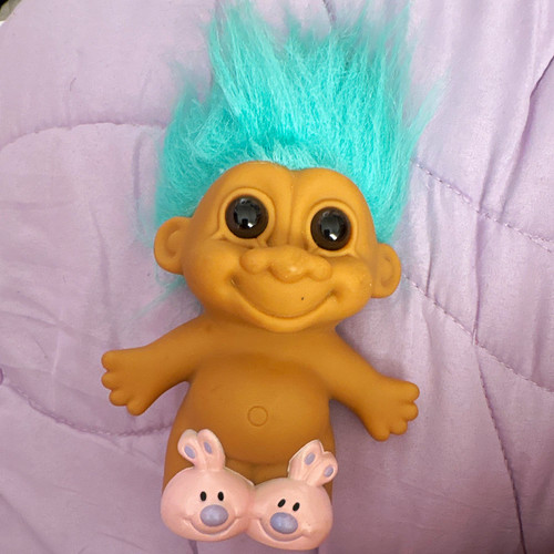 Russ troll doll figurine - doll, blue