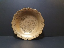 Vintage chinese brass plate - brass,