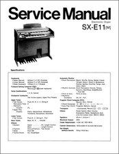 Technics SX-E11 Service Manual