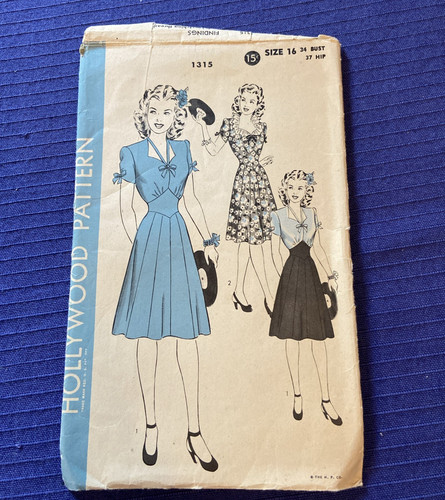 Sewing pattern vintage 1940s - pattern,