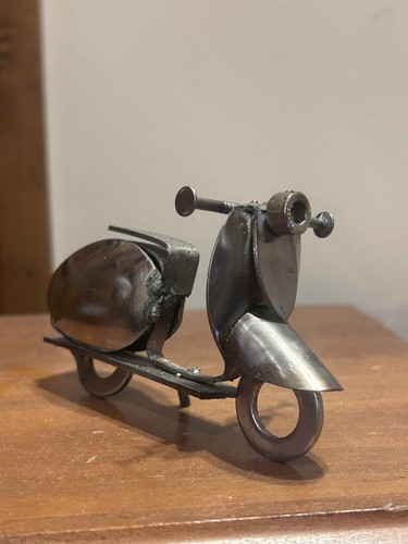 Handmade metal retro scooter - metal,